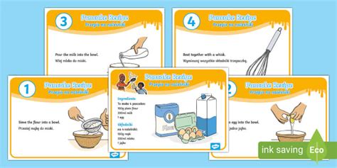 Pancake Recipe Sheets Polish Translation (teacher made)