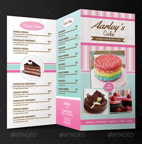 Bakery Menu Design 的图像结果