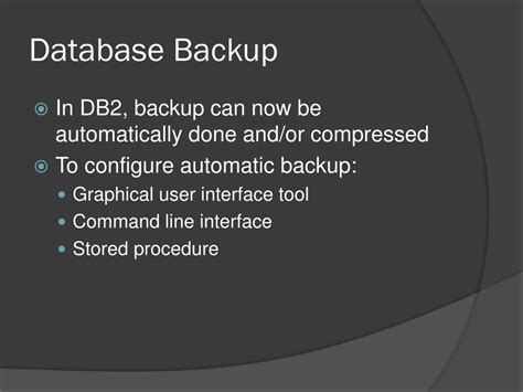 Image result for DB2 Backup Database