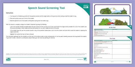Speech Assessment Tool - Speech Sound Screening | SALT