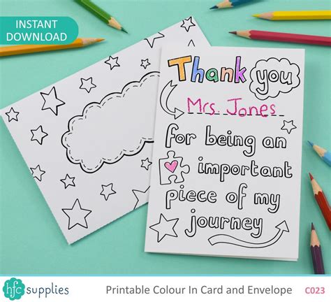 Buy Teacher Thank You for Being an Important Piece of My Journey ...