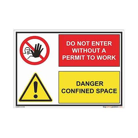 buysafetyposters.com - No Unauthorized Entry Confined Space Signage In ...