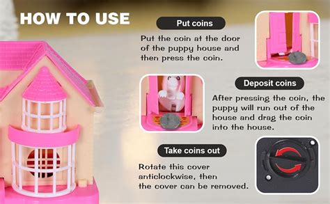 Buy TOYZONE Puppy House Coins Bank (Pink) | Classic Puppy House Toy ...