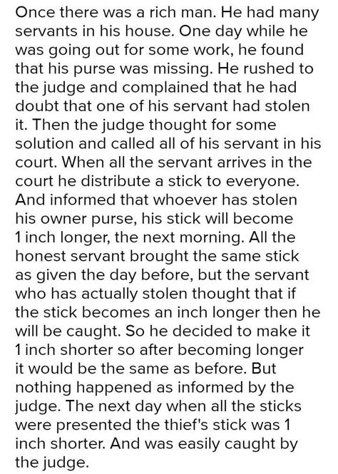 rich mana loses his purse story - Brainly.in