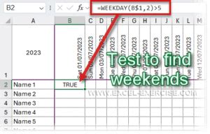 How to Color Weekends in Excel 的图像结果