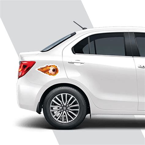 SIGNOOGLE 2PCs Fire Football Cartoon autographic Printed Laminated ...