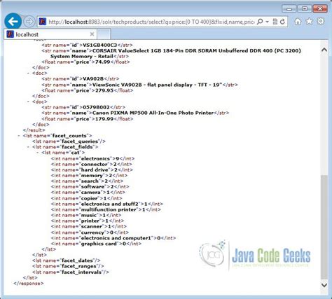 Solr Facet Multiple Query Example 的图像结果