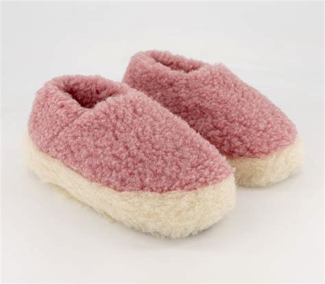 Yoko Wool Yoko Wool Slippers Light Pink - Flat Shoes for Women