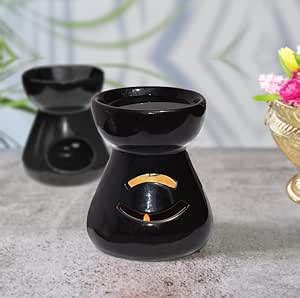 Pure Source India Ceramic Aroma Oil Diffuser Burner, Handcrafted - 6 X ...
