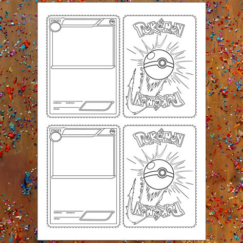 Link Pokemon Cards Coloring Pages [2025]
