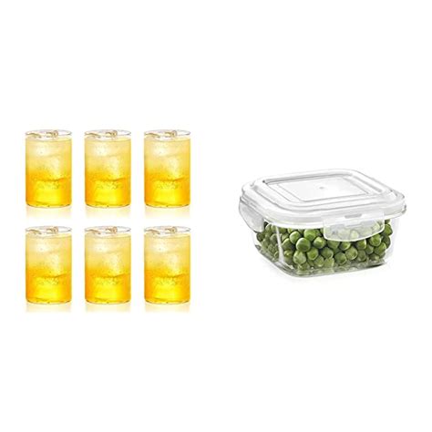 Buy Borosil Vision Glass Set, 295ml, Set of 6, Transparent & Klip N ...