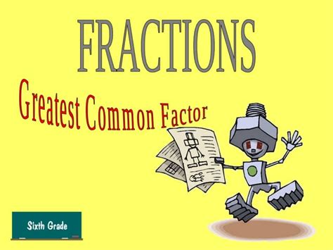 Greatest Common Factor Song 的图像结果