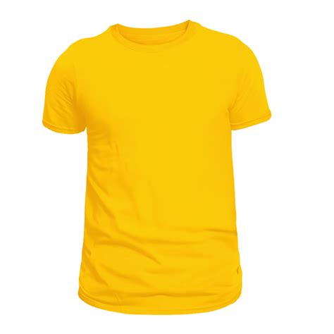 Yellow T shirt mockup cutout, PNG file 35575272 PNG