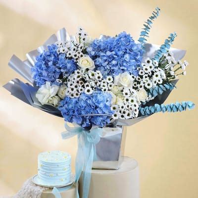 Frosted Hues: Order Birthday Flowers Online | Interflora India | JVS1422881