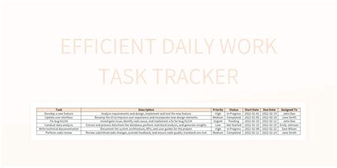 Task Tracker Excel 的图像结果