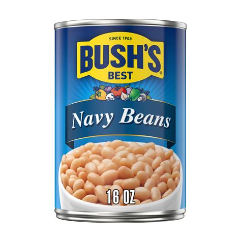 Bushs Navy Beans, Plant-Based Protein, Canned, 16 oz - Walmart Business ...