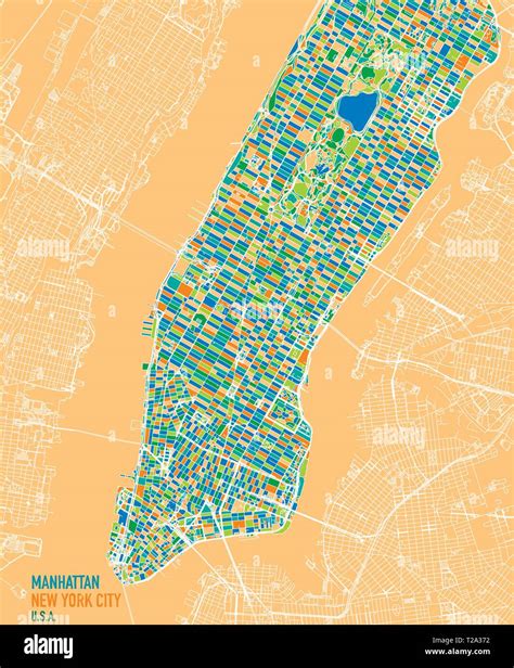 Map Of Manhattan Island