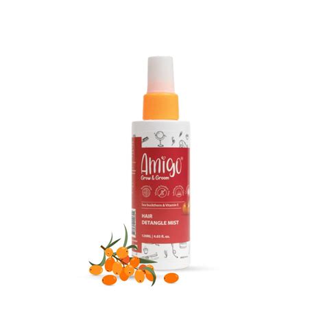 Amigo Hair Detangler Mist Spray for Kids for Soft, Smooth, Tangle-free ...
