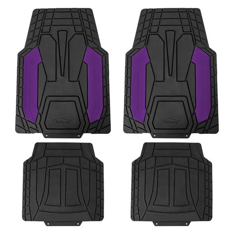 FH Group® CIF11329PRPL - Heavy-Duty 1st & 2nd Row Purple Rubber Floor ...