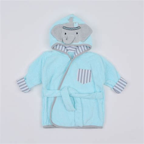 Elephant Hooded Soft Cotton Knit Full Sleeve bathrobes Bathrobes - 0 t