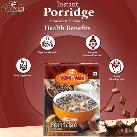 Buy YUM YUM ROASTED CHOCOLATE FLAVOUR PORRIDGE 400G Online & Get Upto ...