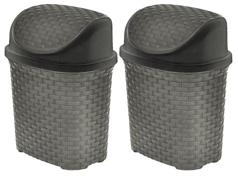 Kuber Industries Plastic Dustbin, Garbage Bin, Trash Can, Waste Bin ...