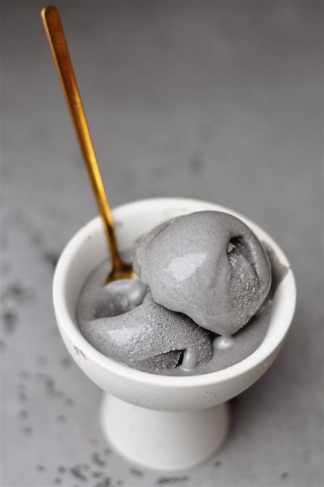 Rich and Nutty Vegan Black Sesame Ice Cream