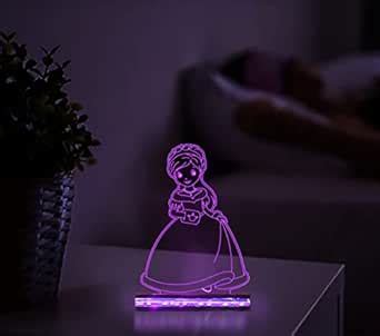 StarLaser Nice Dream Princess Night Light for Kids, 3D Night Lamp, 16 ...