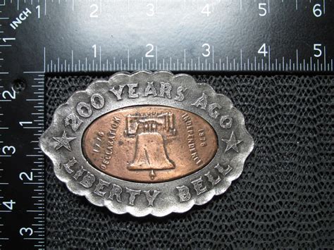 200 YEARS AGO LIBERTY BELL BELT BUCKLE! VINTAGE! RARE… - Gem