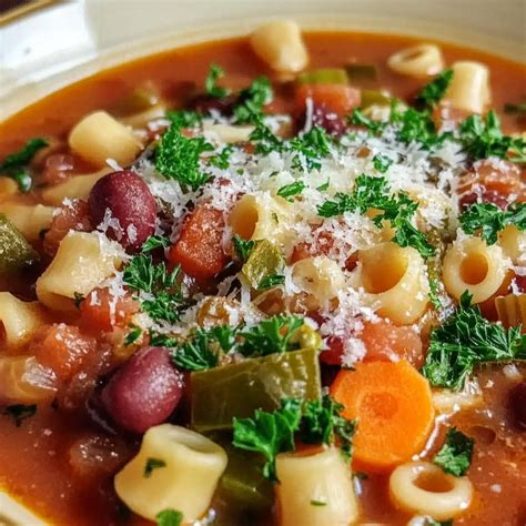 Hearty Italian Pasta Fagioli Soup