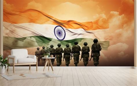 Buy Indian Army Wallpaper for Wall Online - Magicdecor