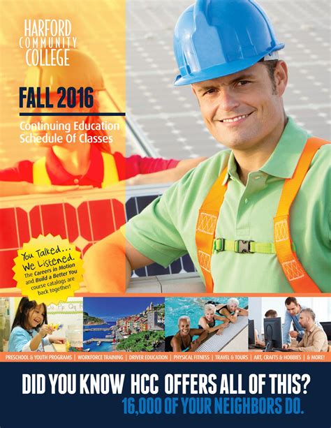 HCC CET Schedule of Classes - Fall 2016 by Harford Community College ...