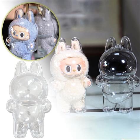 POP MART LABUBU Plastic Protective Cover for labubu, Figure Display Bag ...