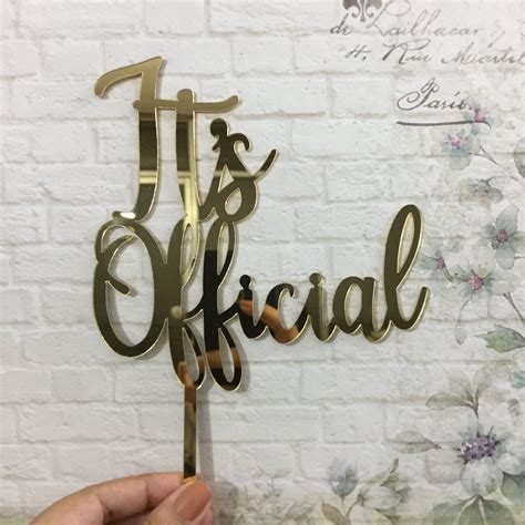 It's Official Cake Topper - WEDCT015 – Cake Toppers India