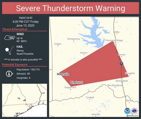 A severe thunderstorm warning has been issued by the national weather ...