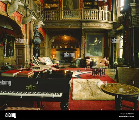 Interior design of a scottish castle, United Kingdom, Scotland Stock ...