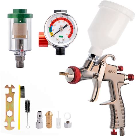 Daxinyangr500 Spray Gun Lvlp And Air Regulator And Water Oil ...