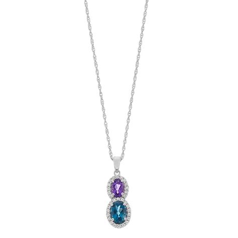 LeRose by Lexi and Rose Sterling Silver London Blue Topaz, Amethyst ...
