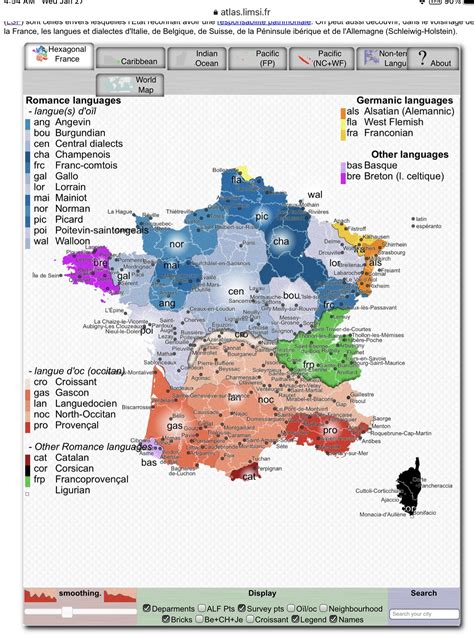French Dialect Map 的图像结果