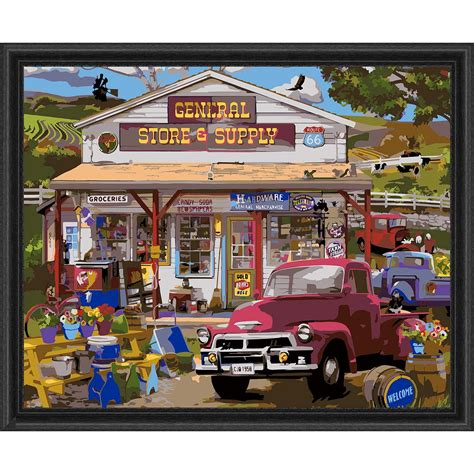Herrschners® General Store & Supply Kit & Frame Paint-by-Number Kit ...