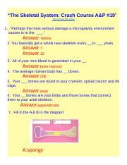 Image result for Crash Course Skeletal System