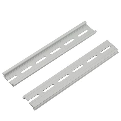 PZRT 2-Pack Aluminum 1.1mm Thickness Slotted DIN Rail,200mm 7.8" Length ...