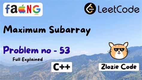 Maximum Subarray Problem LeetCode C 的图像结果