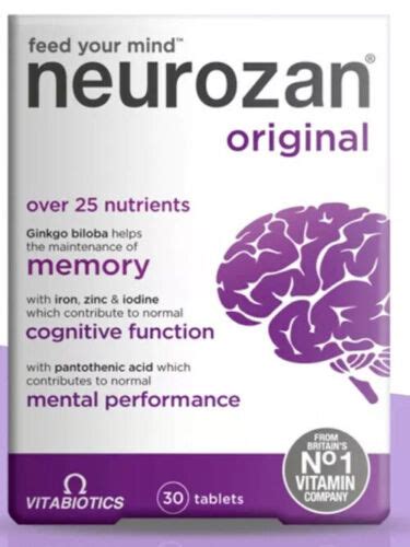 Vitabiotics Neurozan Original Cognitive Function Tablets - 30 India | Ubuy