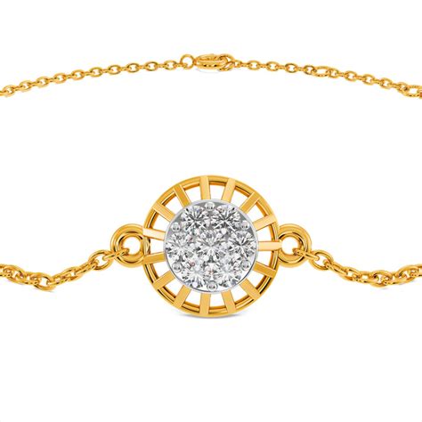 Niva Halo 9KT Gold Laboratory Grown Diamond Bracelet – PALMONAS