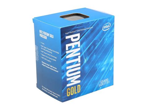Pentium Gold G5400 | 2 Cores 3.7 GHz | Desktop Processor