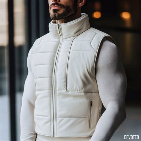 Men's Leather Jacket | White | Primus jacket by Devoted