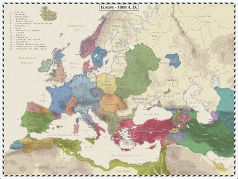 Old Map of Europe 的图像结果