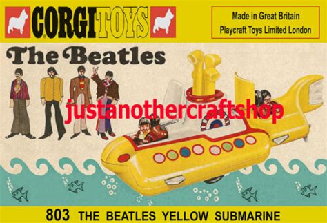 Corgi Toys 803 The Beatles Yellow Submarine 1969 A3 India | Ubuy