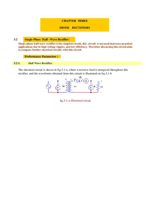 Image result for Single Phase Half-Wave Rectifier